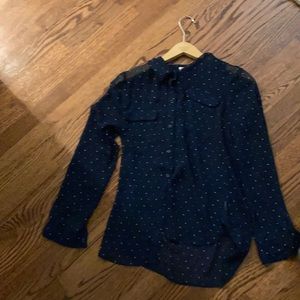 Blue Polka Dot Old Navy Top